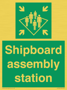 Shipboard assembly station